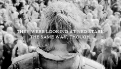It Came To Her Suddenly That She Had Stood In This Very Spot Before, On The Day Lord Eddard Stark Had