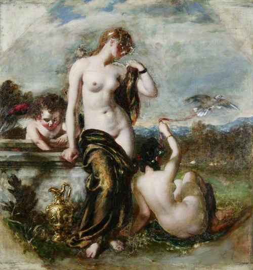 Venus and Her Doves by William Etty (1836)