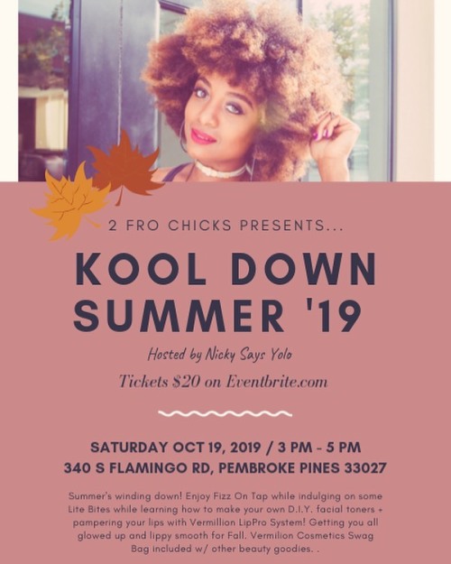 ☀️Summa is ova!@2FroChicks brings you to a “KOOL Down Summer” hosted by @NickySaysYolo. 