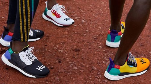 Musician and fashion designer Pharrell Williams has collaborated with Adidas on a collection of brig
