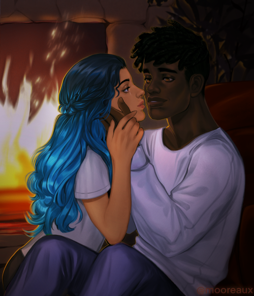 homeformyheart:by the fire - featuring felix hauville x detective hayley bishop from the wayhaven ch