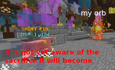 The Shiny Pigs Can Not Resist The Allure Of My Orbs (just Dropped Harvesting 6)