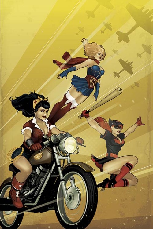 the-waifu-thief:  The Bombshell series where DC characters are reinvented as pinups 50s, has just released amazing themed alternate skins and new figurines DC Collectibles and several other products. THAT’S SUPER AWESOME