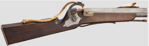peashooter85:Replica matchlock carbine crafted by Karl Paul Little of Munich in 1963.from Hermann Hi