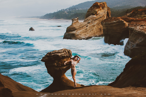 corwinprescott: “Into The Wild”Cape Kiwanda, OR 2014Corwin Prescott - Nicole Vaunt - Entire Shoot on