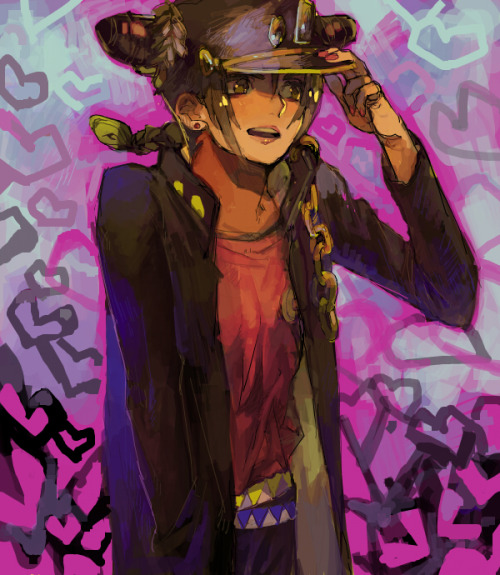 crawfordsss:  Goodnight boys and girls, have some Jolyne dressed as Jotaro. 