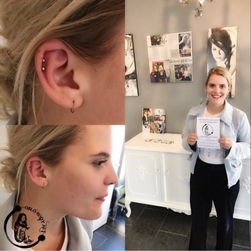 oslobodyartstudio: Today @ulrikkefalch passed by for a double helix!  