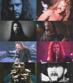 the-fixxxer:  James Hetfield, the videos.  « I hate making videos.»  