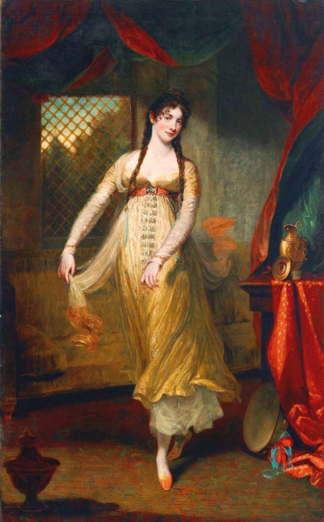 Portrait of the dancer Mademoiselle Hilligsberg by John Hoppner, 1791