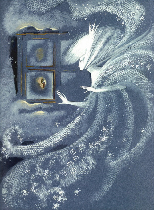 windows-in-art:illustration for “Snow Queen” by Ника Гольц/Nika Goltz