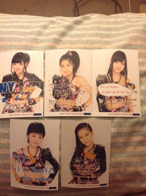 1-2: selfies on the way to the concert 3-5: morning musume towel 6-8: commemorative cd; front, insid
