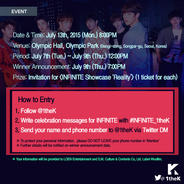 ifnt0428:  fyeah-infinite: 150707 - Twitter @1theK: [MelOn Premiere:#INFINITE EVENT]
