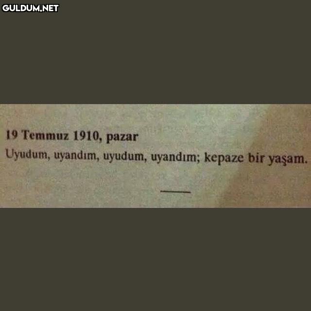 110 yıldır bir şey...