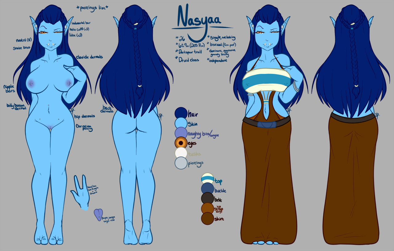 Nasyaa finally has a ref sheet! She&rsquo;s an official OC now!So yeah, here