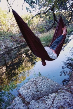 I sleep in a hammock like this every night,