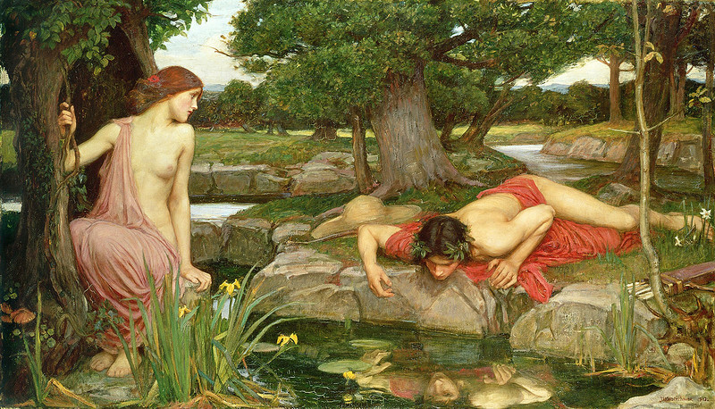 loumargi:  John William Waterhouse (1849-1917)   (Ariadne). 1898 (Echo and Narcissus).