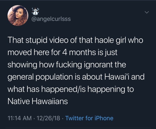 If You Guys Didnt See Some White Girl Posted A Montage Of Her Colonizer Experience In Hawai'i And Has