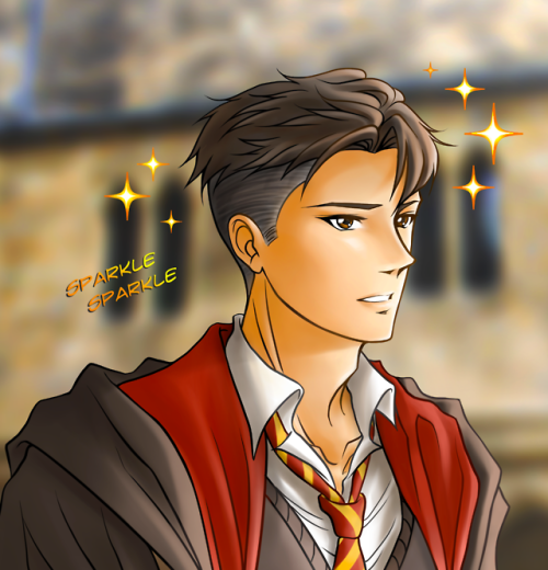 nehart82: #5 - Otabek Gryffindor! Request from @TheTrixtr on Twitter :)I added… mhh, something. I couldn’t help it. XD Sorry, Slytherin Yurio, you have a rival. X°DOriginally these requests should have been made with traditional art, but digital