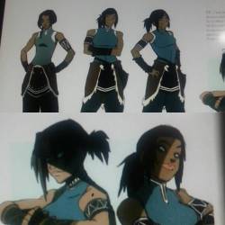 tovio-rogers:So #avatar #artbook shows a much darker version of #korra. I wonder why they chose against these designs. O oO &lt;3