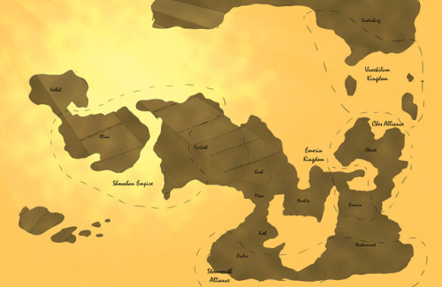 A World Map I Created For A D&D Campaign. That, And Just For Fun. Looking Up Tutorials Online For Silly