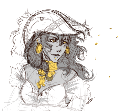 junie-junette:In case of stress, sketch Isabela !She’s one of my favourite character of DA2, she see