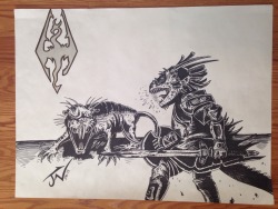 jigsaw0097:  Argonian vs. Mole Rat. Fallout