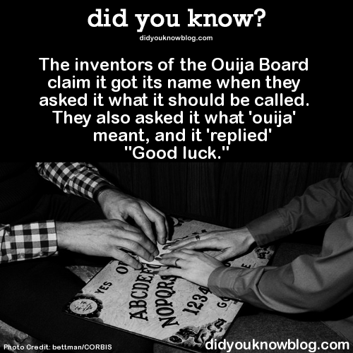 XXX did-you-kno:  The inventors of the Ouija photo
