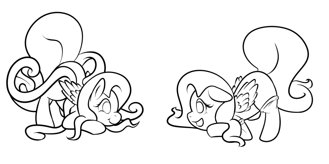 madame-fluttershy:  flailingandflailing:  Doodle of the best two Yellow and Pink