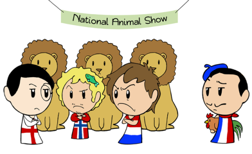 satwcomic:A lot of countries have a Lion as their national animal. (2019 Calendar: http://scandia.st