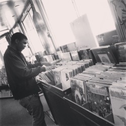 membersonlycrew:  at the #recordstore #digging