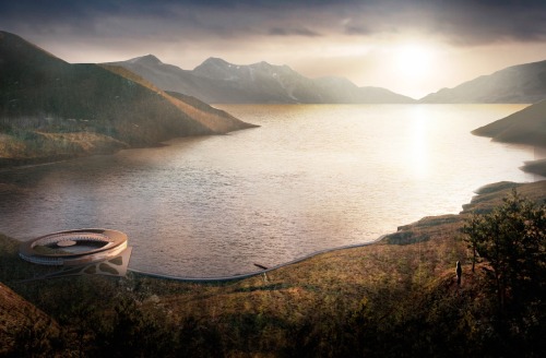  Six Senses Svart, Holandsfjorden fjord, Norway,The hotel is the first building to be designed and b