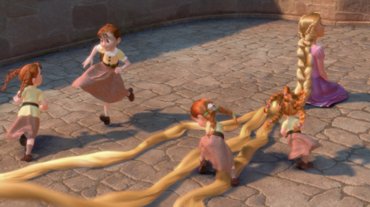 Disney Girl's Shirt - Princess Rapunzel - Tangled Hair, Don't Care