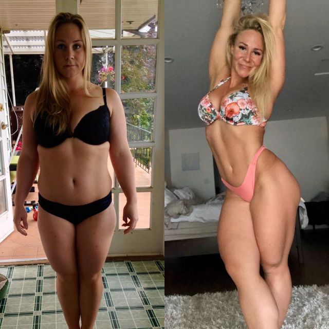 Before and after weightlifting #muscle#fitness#fbb#beforeandafter #before and after #bikini#legs#hot#femalemuscle#girlswithmuscle#girlswholift