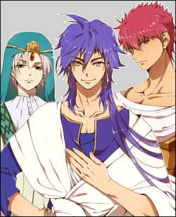 ffyeahmagi:  Ja’far, Sinbad, and Masrur