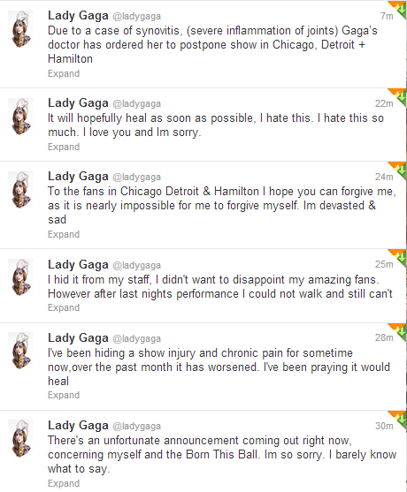 gaga-lady-gaga:  @ladygaga  #GetWellSoonGaga 