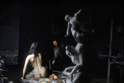 blueblackdream:Elliott Erwitt, American painter Paul Resika in his New York studio, New York Ci