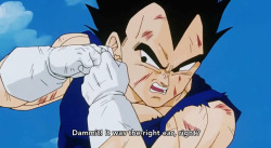 littlegumshoe:  vegeta: fuck this isnt the gay ear is it 