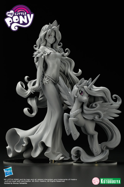 Princess Luna’s painted sculpt, and Celestia’s sculpt!Sources: Kotobukiya 2021 Collection (Winter), 