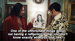chlorogirl:  ladycrawley:  What We Do in the Shadows (2014) “Yeah, some of our clothes are from victims. You might bite someone and think, “Ooh, those are some nice pants.”   @sadpunkhamlet