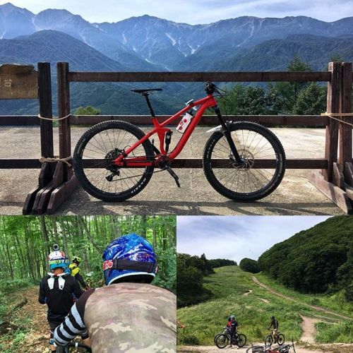 beefmtb: 今日は白馬岩岳のMTBコースをライド。途中、ローカルの方にトレイルも案内してもらって一本だけ走りましたがかなりハードで楽しかった！#beefdiary #mtb #canyonbik