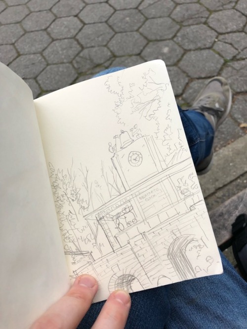 Sketchbooking in Central Park