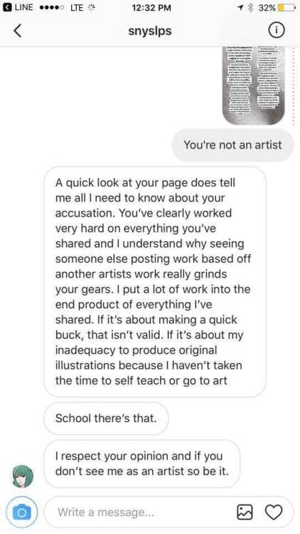 WARNING ART THIEF (Tracing art) SCREENSHOTS NOT MINE! Found this on IG!