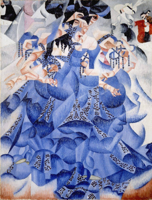 Gino Severini, Ballerina Blu (Blue dancer)1912, oil on canvas, 61 x 46 cm, Gianni Mattioli collectio