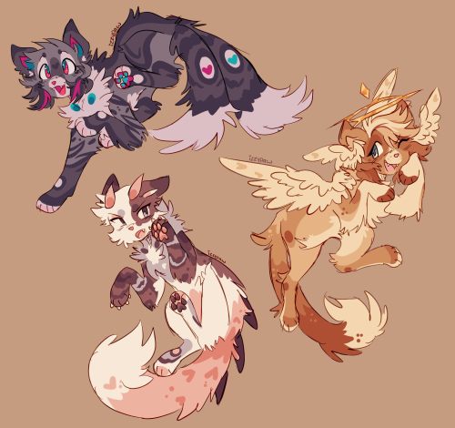 Having Way Too Much Fun With Kittycat Poses ^_^ These Will Be Adopts Laterrr Dm For ABs If Ya Want One