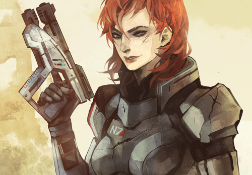 arlmuffin: Charming smiles feat. Commander and Garrus.