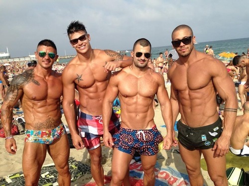 musclehypnobloggr:  John James, Thaddeus Tomlinson, Vincent Moriarty and Michael