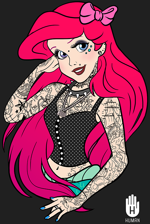 10 Disney Princesses Reimagined As Edgy And Tattooed Heroines