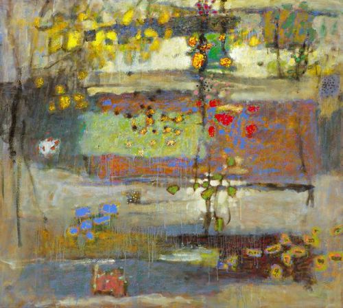 Nothing Stays the Same, Nothing Ever Ends oil on canvas | 48 x 54&quot; | 2014rick stevens art