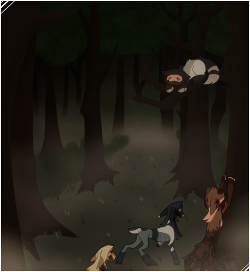 “I’m just going on a small hunting trip!”“Oh starclan- What is that-”“Please- I- I don’t wanna die h