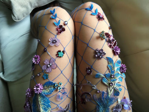 sartorialadventure:Stockings by LirikaMatoshi on Etsy